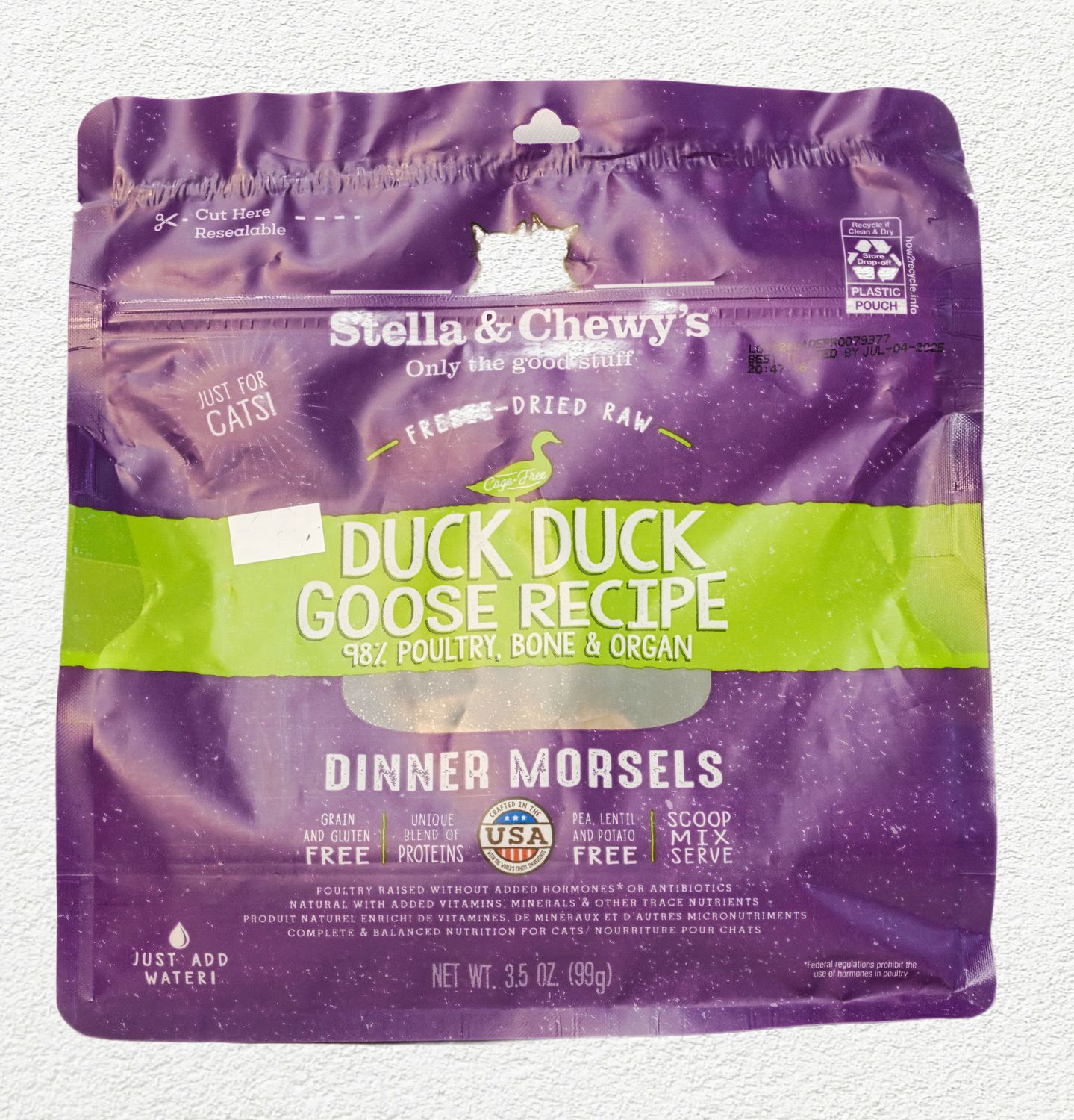 STELLA & CHEWY CAT FREEZE DRIED DUCK 3.5oz