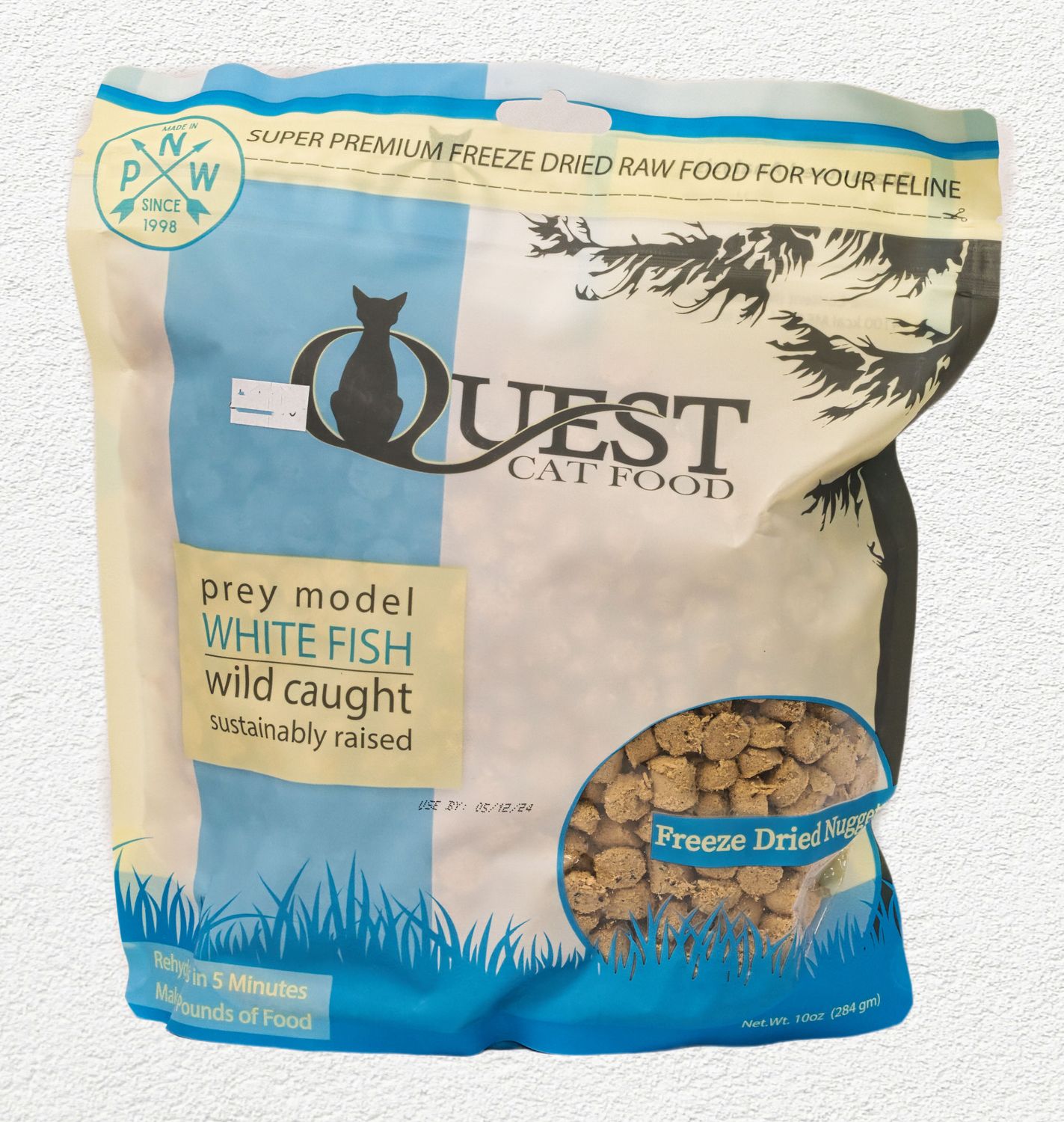 Steves Freeze Dried Cat Quest Whitefish Nuggets 10oz