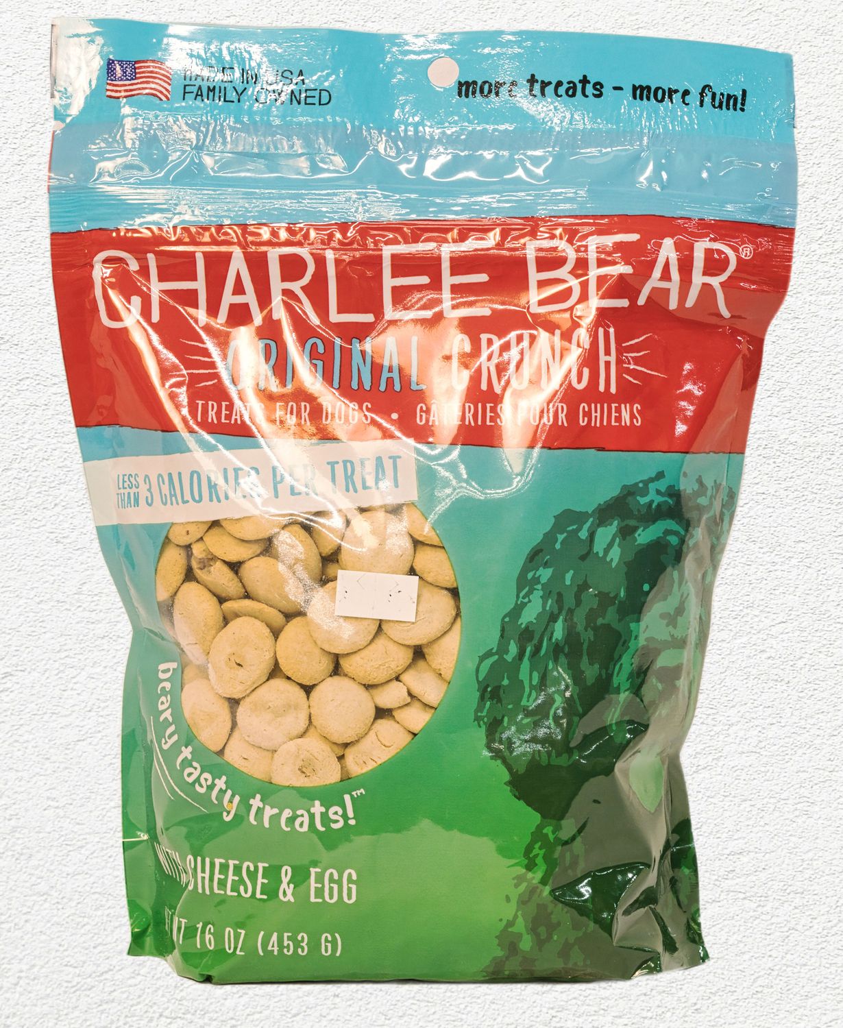 Charlee Bear Cheese & Egg Dog Treats (16 oz)