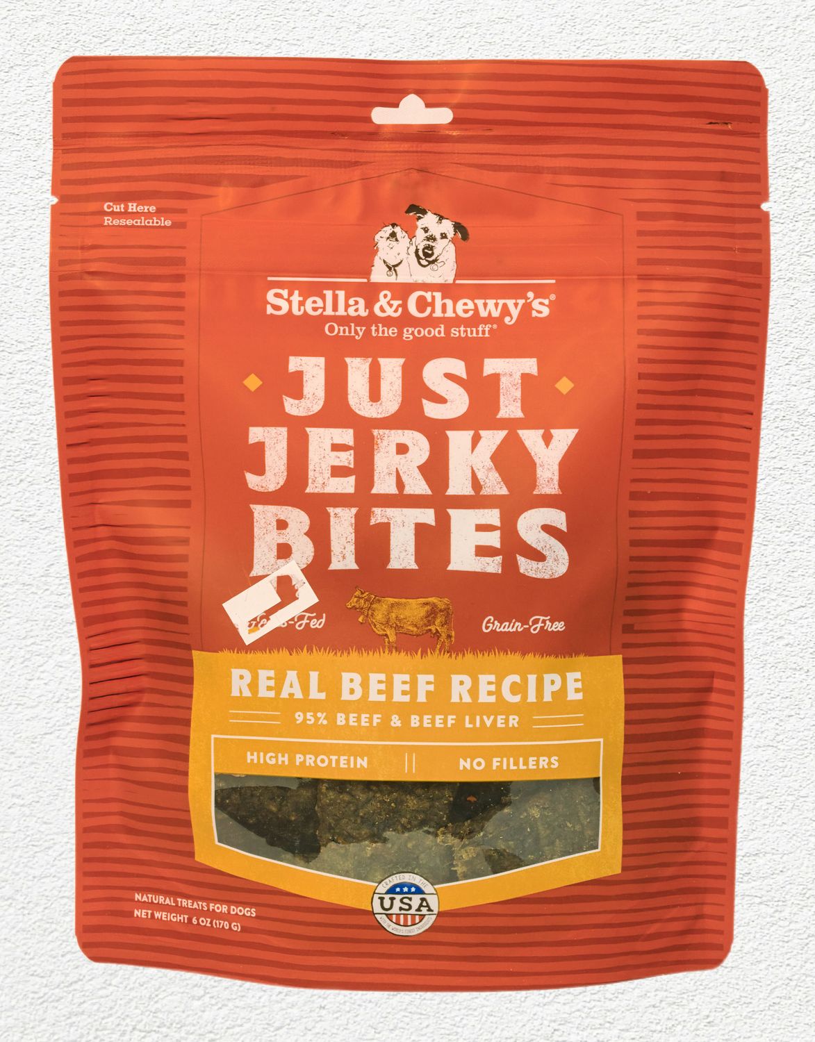 Stella & Chewy Dog Treat Just Jerky Bites Beef 6oz