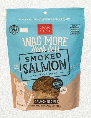 Wag More Bark Less Jerky Smoked Salmon 10 oz