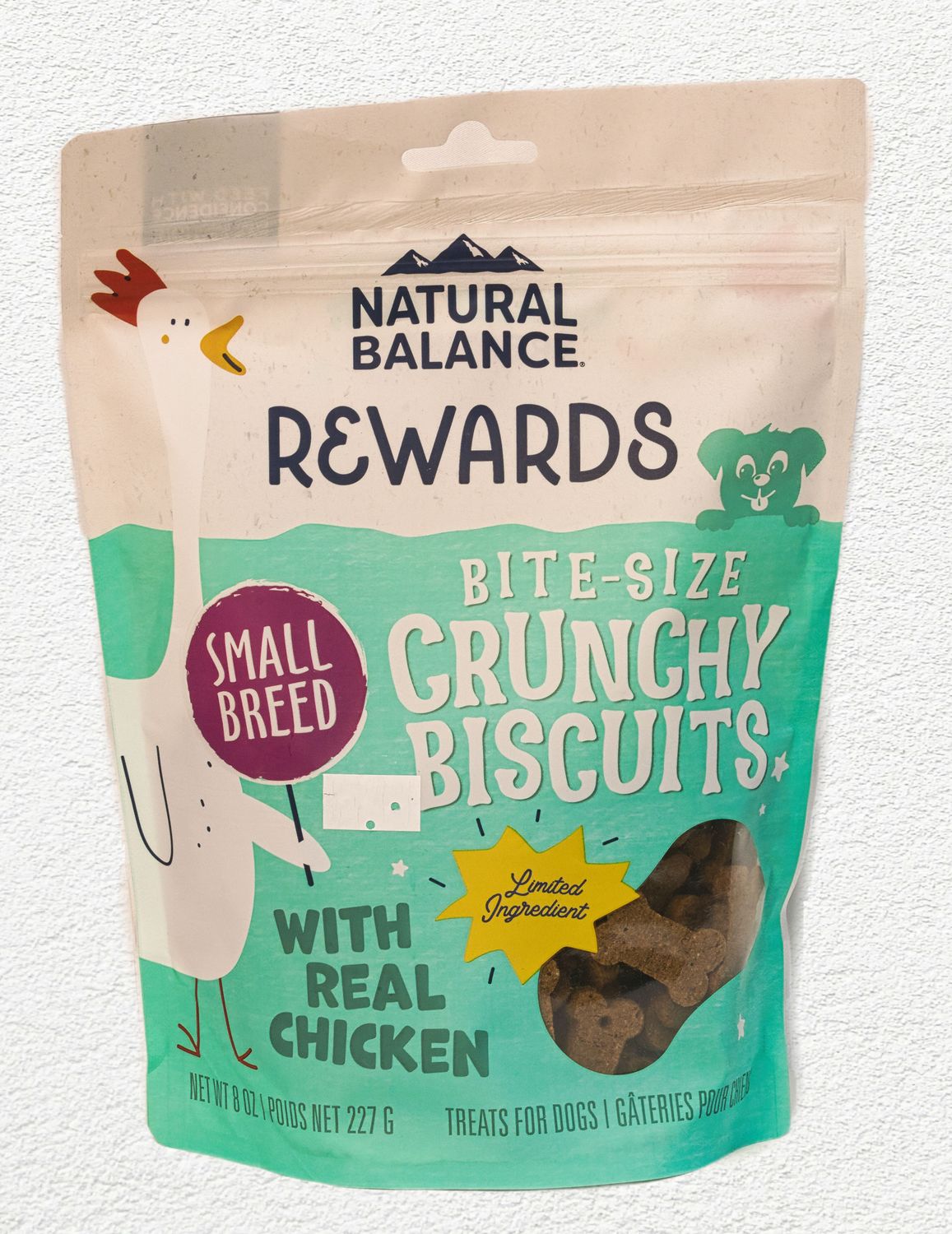 NATURAL BALANCE DOG TREAT CHICKEN & SWEET POTATO SMALL BREED 8oz