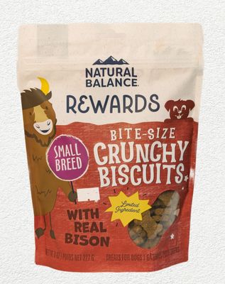 NATURAL BALANCE DOG TREAT BISON & SWEET POTATO SMALL BREED 8oz