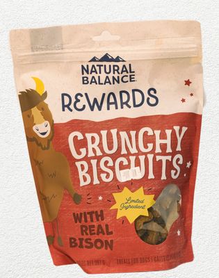NATURAL BALANCE DOG TREAT BISON & SWEET POTATO 14oz