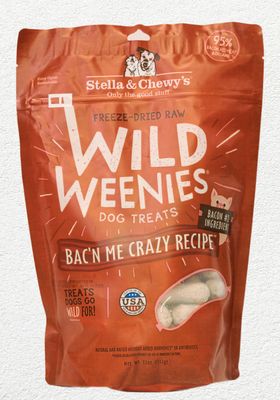 Stella & Chewy Dog Treat Wild Weenies Bac'N Me Crazy  11oz