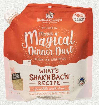 STELLA &CHEWY DOG MAGIC   DUST BACON 7oz