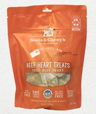 STELLA & CHEWY DOG TREAT FREEZE DRIED BEEF HEART 3 OZ