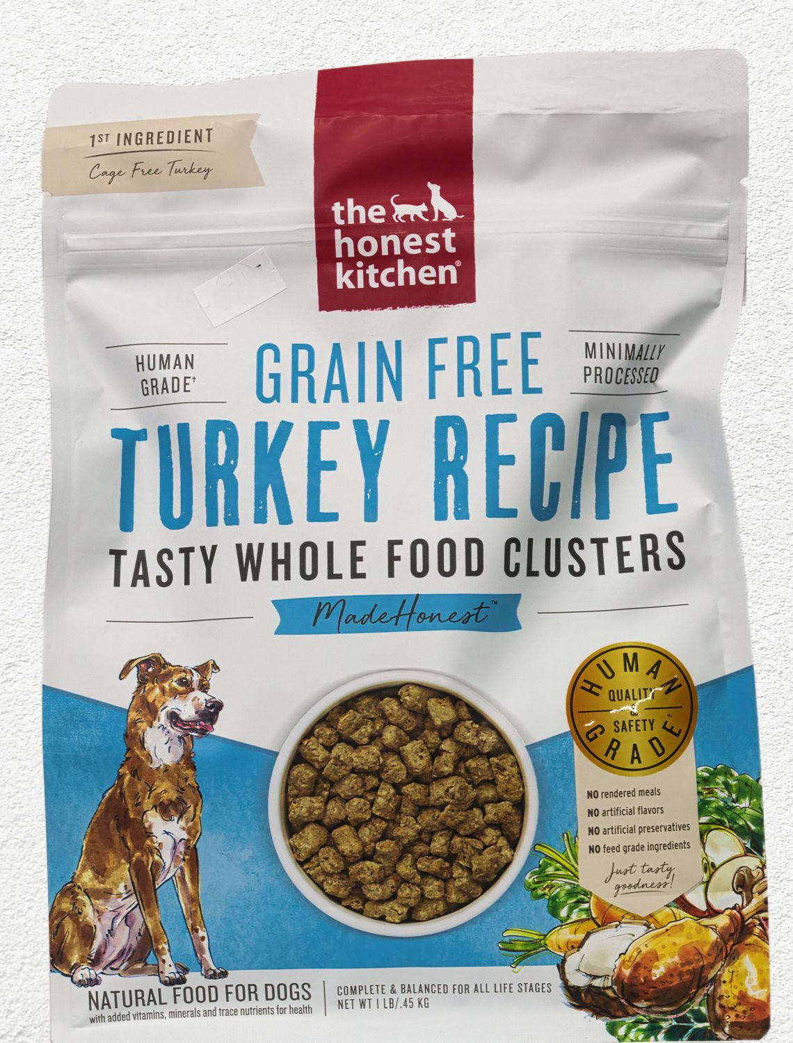 Honest Kitchen Whole Food Clusters Grain Free Turkey 1 - Lb