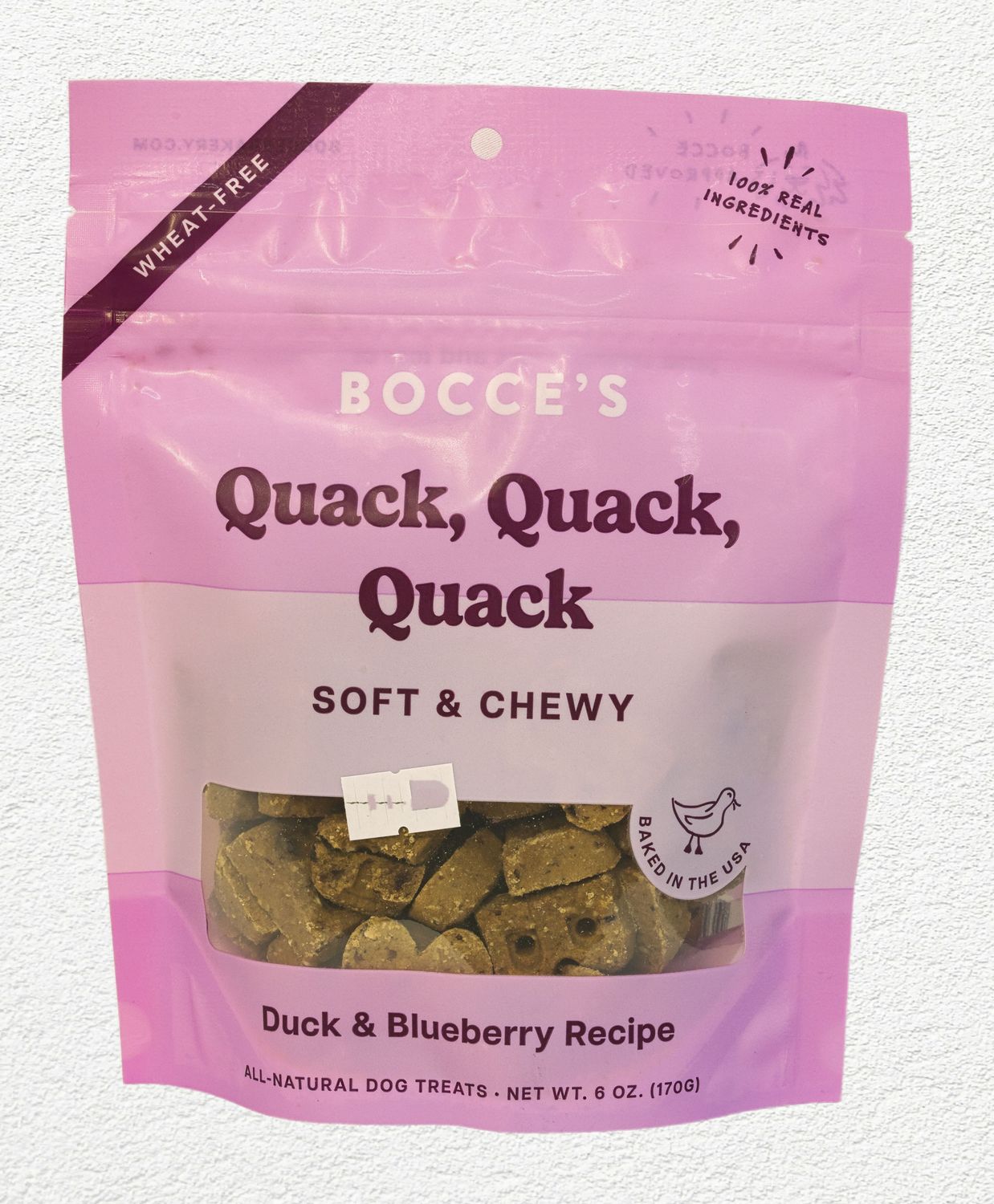 Bocce's Bakery Quack Quack Quack Soft and Chewy Dog Treats - 6 oz