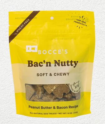 Bocce's Bakery Bac'n Nutty Soft and Chewy Dog Treats - 6 oz