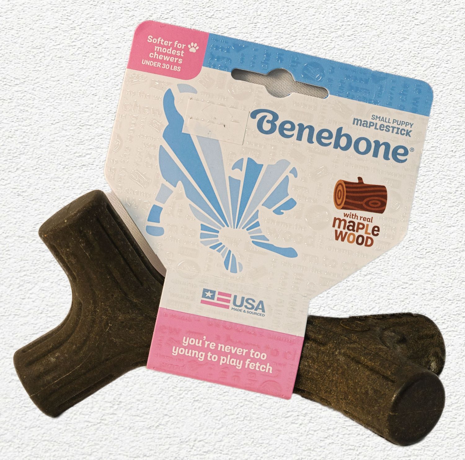 Benebone Puppy Maplestick Dog Chew Toy - Small Puppy