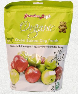 Grandma Lucy's Organic Apple Oven-Baked Dog Treats - 14 oz