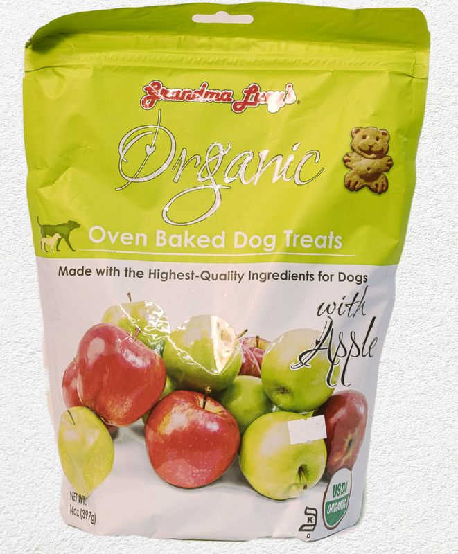 Grandma Lucy's Organic Apple Oven-Baked Dog Treats - 14 oz