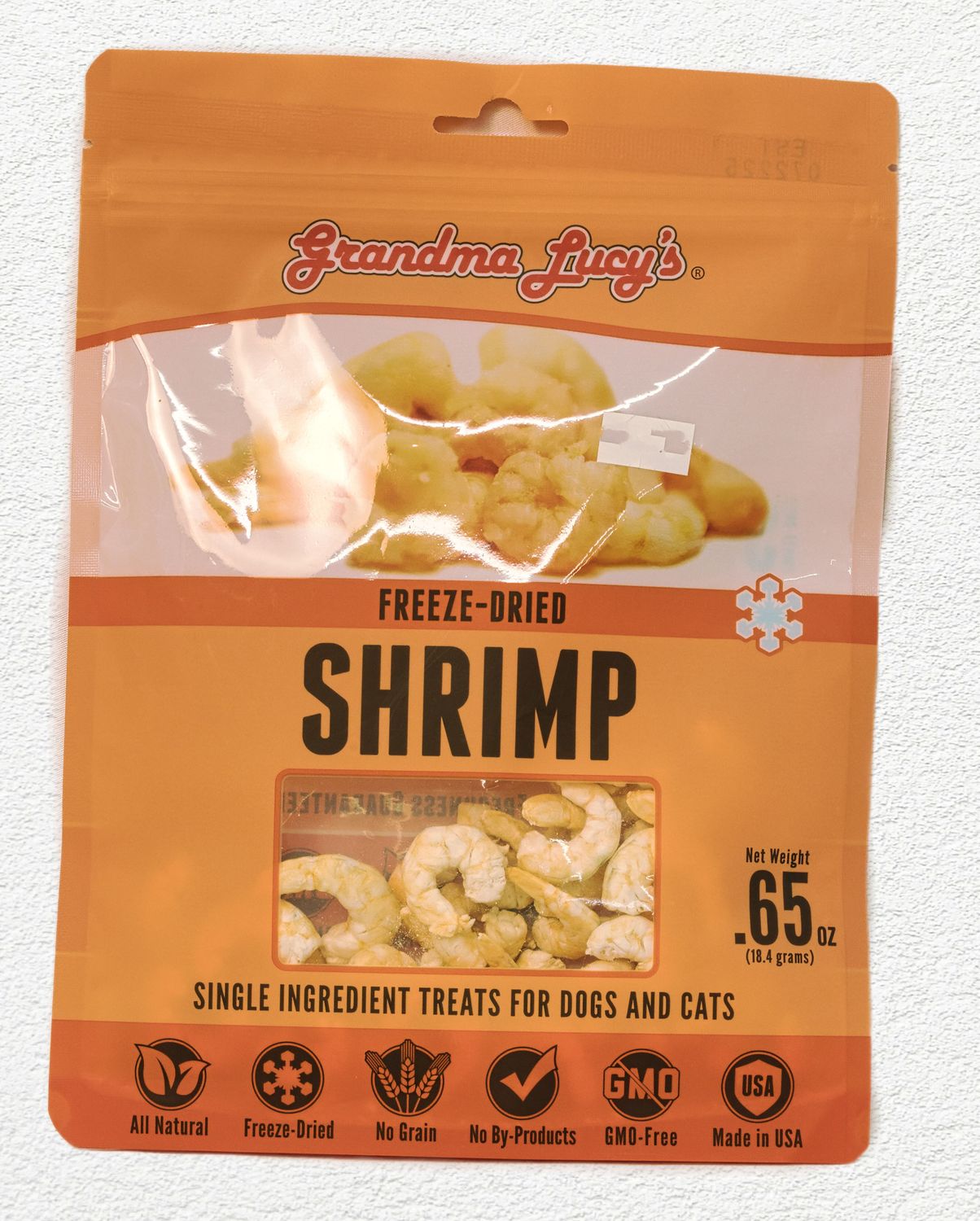 Grandma Lucys Dog Treat Freeze Dried Shrimp .65oz