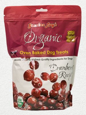 Grandma Lucy's Organic Cranberry Oven-Baked Dog Treats - 14 oz