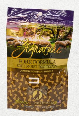 Zignature Pork Formula Soft Moist Treats for Dogs - 4 oz