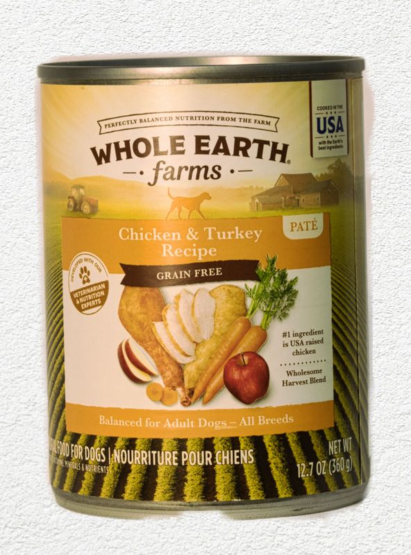 Merrick Whole Earth Farms Chicken & Turkey Can Dog 12 / 12.7 oz