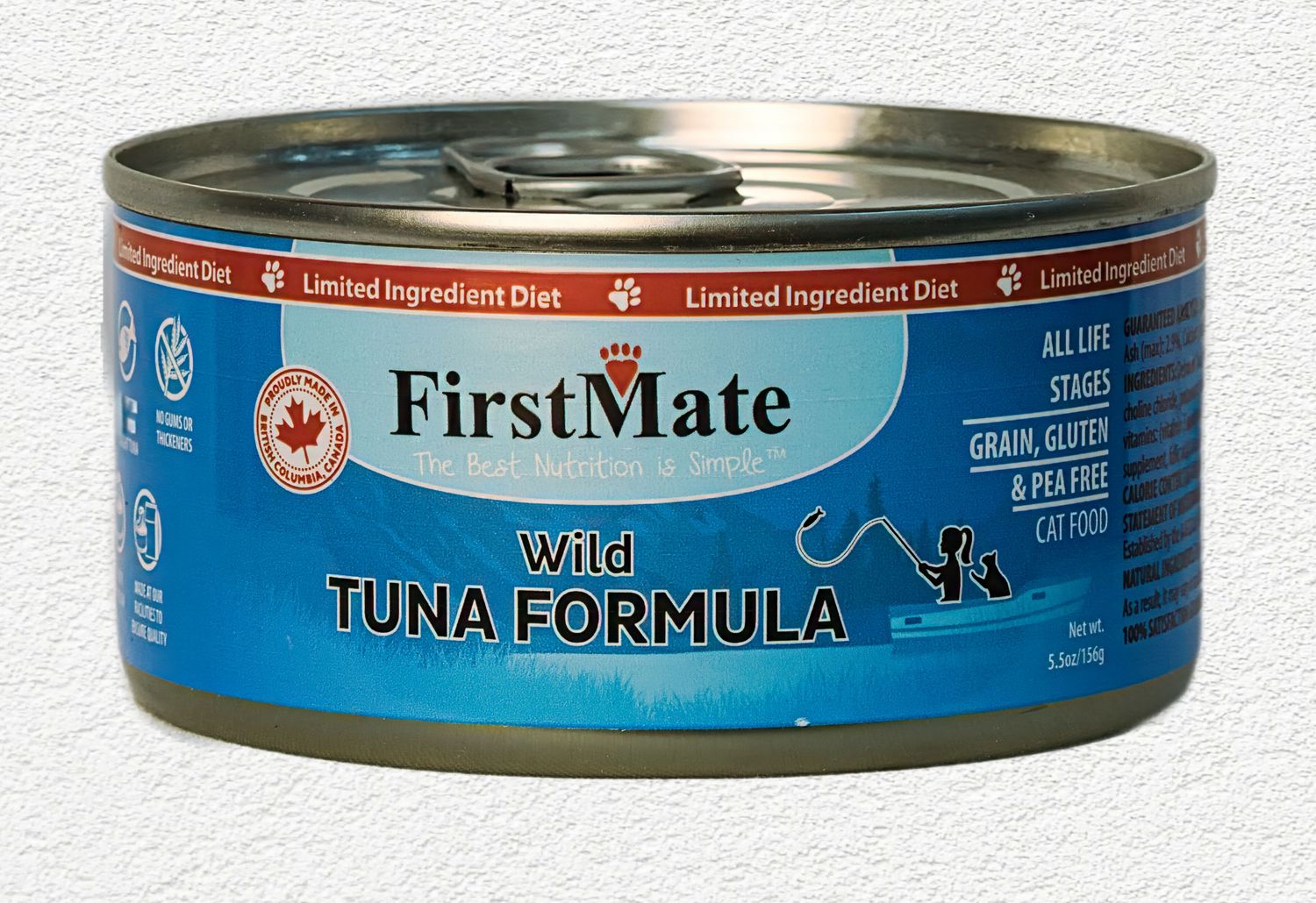 FirstMate Grain-Free Limited Ingredient Diet Wild Tuna Formula Canned Cat Food - 5.5 oz