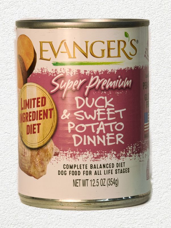 Evanger's Super Premium Duck & Sweet Potato Dinner for Dogs, 12.5 oz