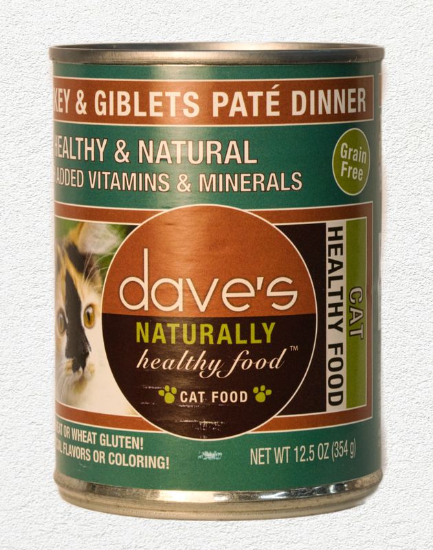 Dave's Naturally Healthy Grain-Free Turkey & Giblets Dinner Wet Cat Food 12.5oz