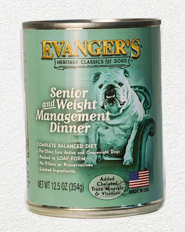 Evanger's Heritage Classic Senior & Weight Management Canned Dog Food, 12.8 oz