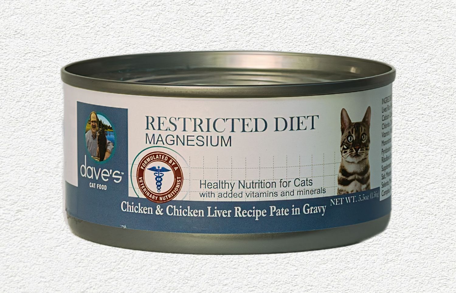 Dave's Restricted Diet Magnesium Chicken Pate Recipe Canned Cat Food - 5.5 oz