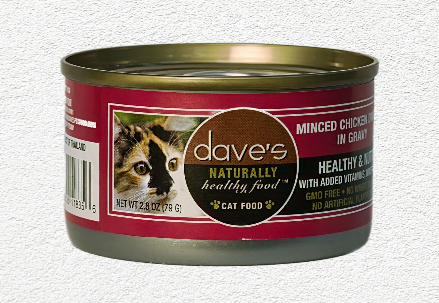 Dave's Grain-Free Minced Chicken in Gravy Canned Cat Food - 2.8 oz