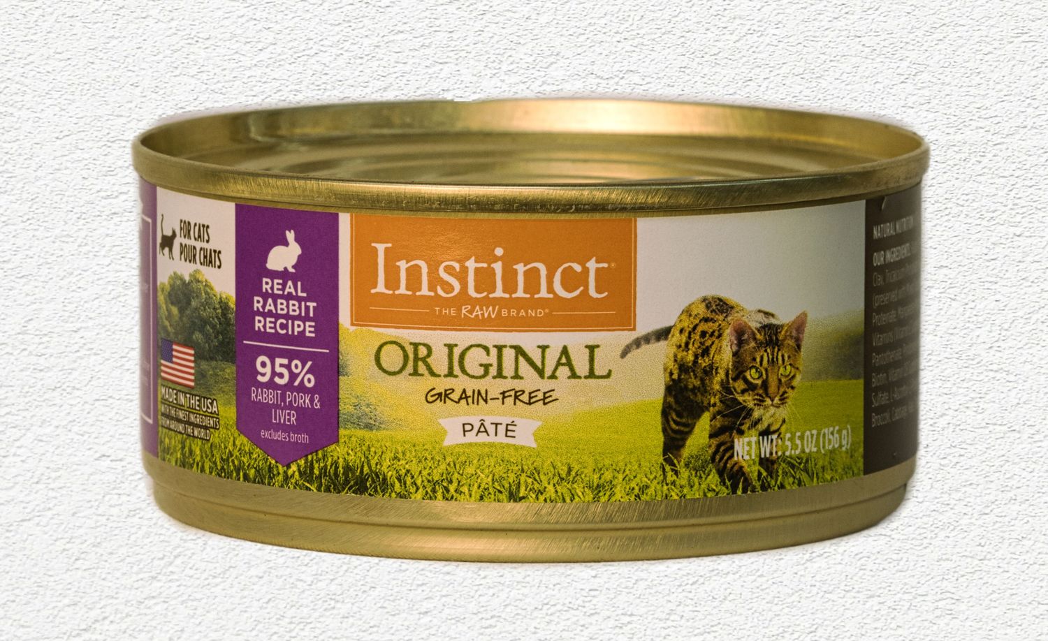 Instinct Original Grain-Free Real Rabbit Recipe Canned Cat Food 5.5oz