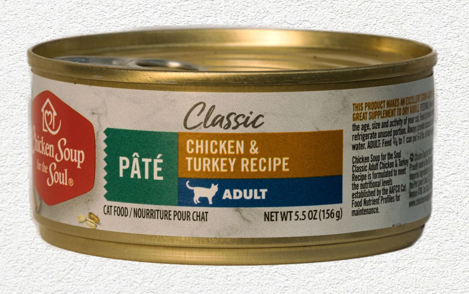 Chicken Soup for the Soul Adult Cat Chicken & Turkey Pate - 5.5oz