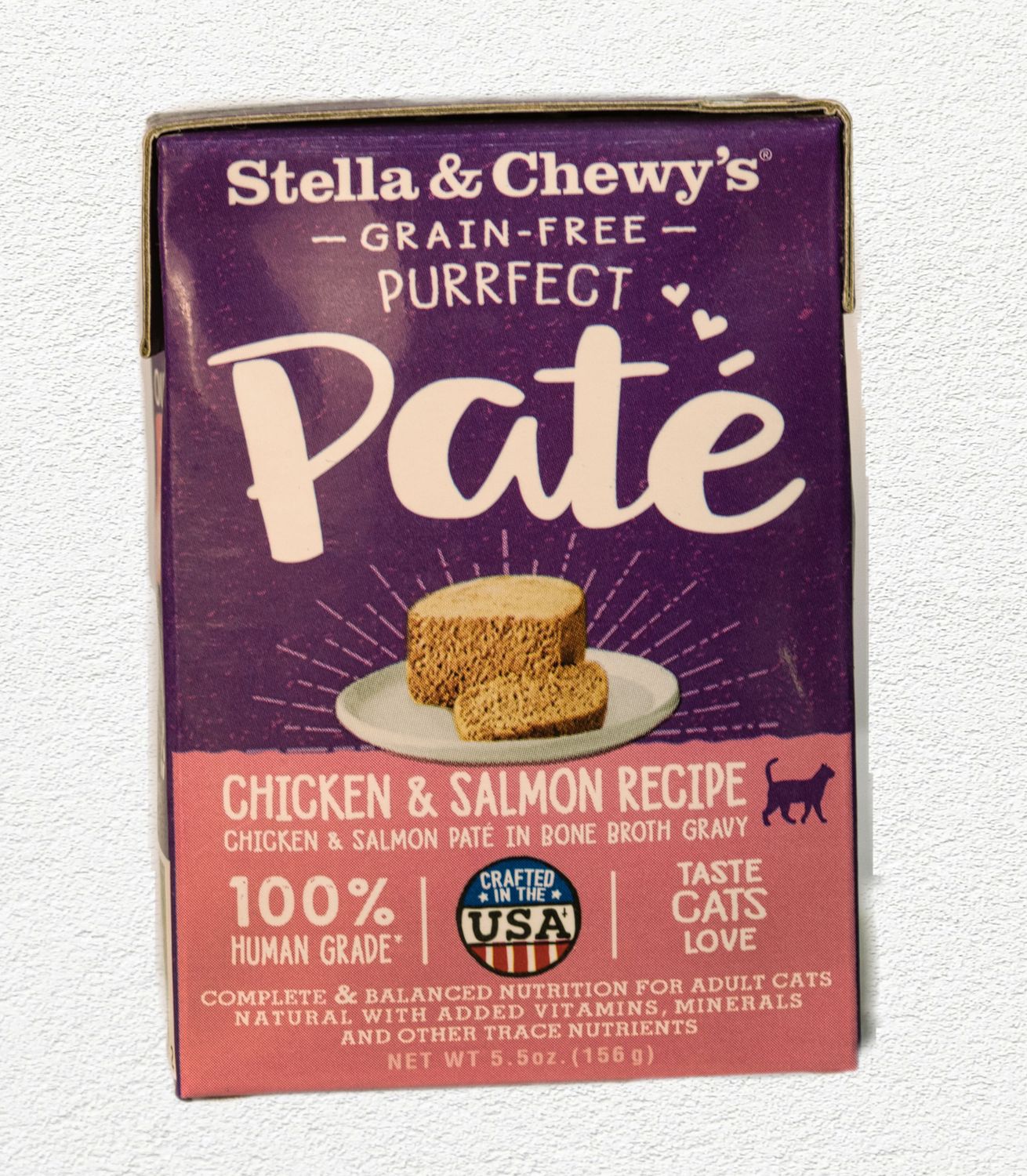 Stella & Chewy's Purrfect Pate Cage-Free Chicken & Salmon Recipe Wet Cat Food - 5.5oz