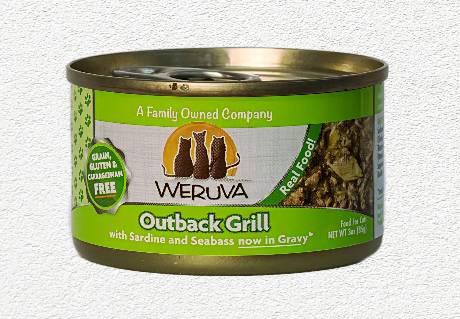 Weruva Outback Grill with Sardine and Seabass in Gravy Canned Cat Food - 3oz