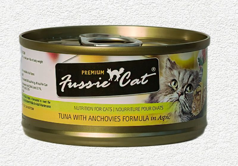 Fussie Cat Premium Tuna with Anchovies in Aspic 2.82 oz
