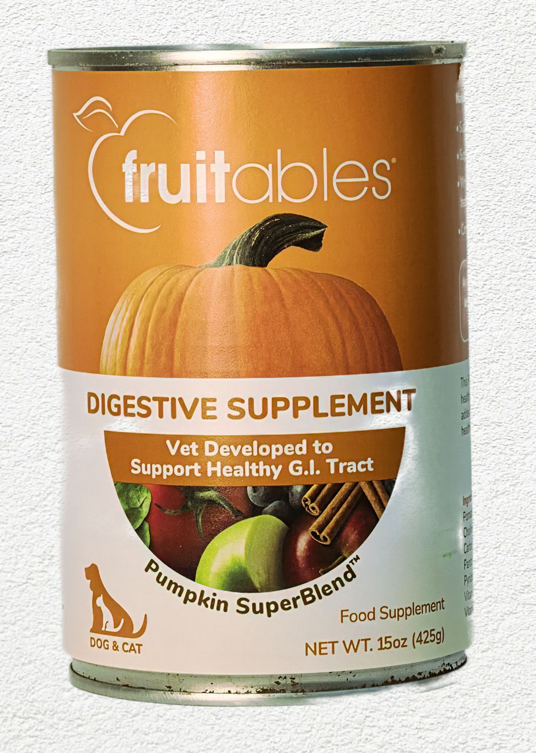 Fruitables Pumpkin Digestive Supplement for Dogs & Cats - 15oz Fruitables Pumpkin Digestive Supplement for Dogs & Cats - 15oz