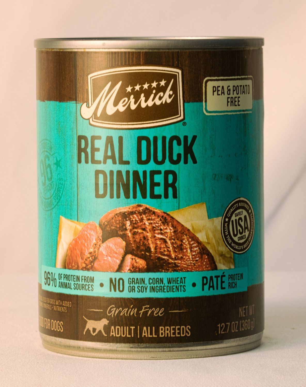 Merrick Grain Free Real Duck Dinner Canned Dog Food, 12.7 oz Merrick Grain Free Real Duck Dinner Canned Dog Food, 12.7 oz
