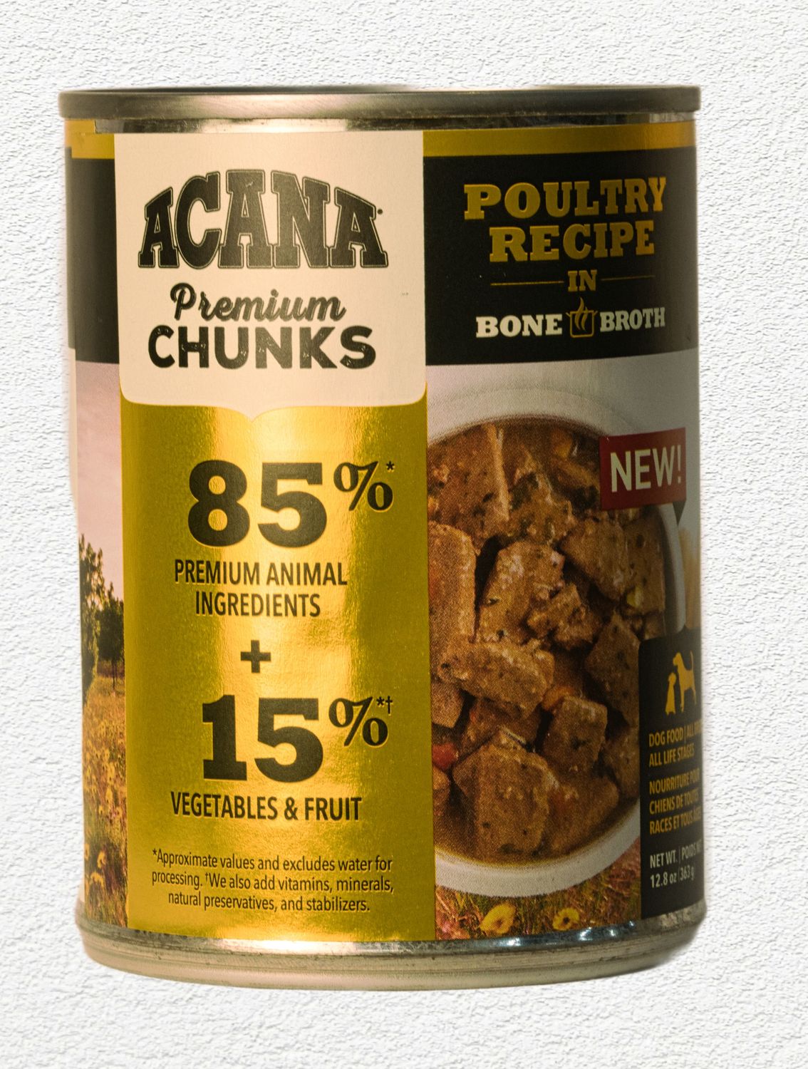 ACANA Premium Chunks Poultry Recipe in Bone Broth 12.8oz ACANA Premium Chunks Poultry Recipe in Bone Broth 12.8oz