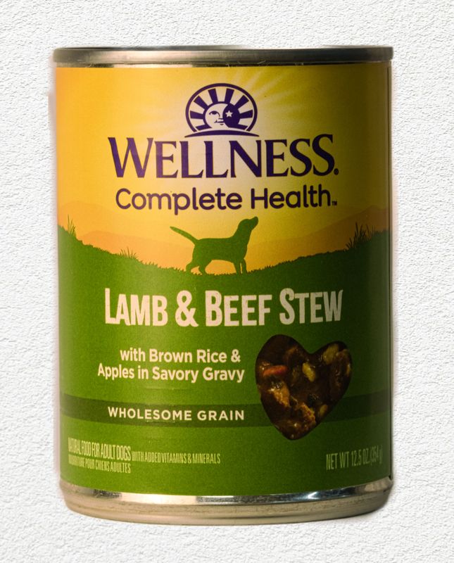 Wellness Lamb & Beef Stew with Brown Rice & Apples Canned Dog Food 12.5 oz