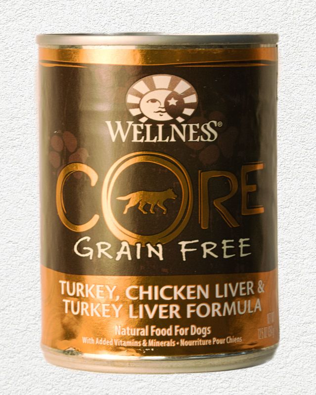 Wellness CORE Grain-Free Turkey, Chicken Liver & Turkey Liver Canned Dog Food 12.5 oz
