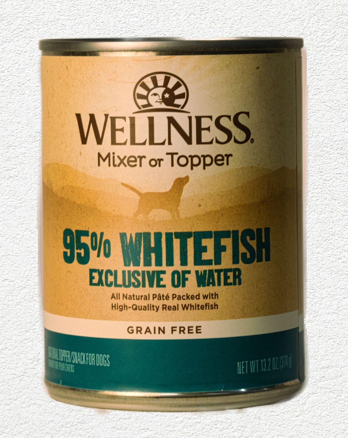 Wellness CORE 95% Whitefish Natural Grain Free Wet Dog Food, 13.2 oz