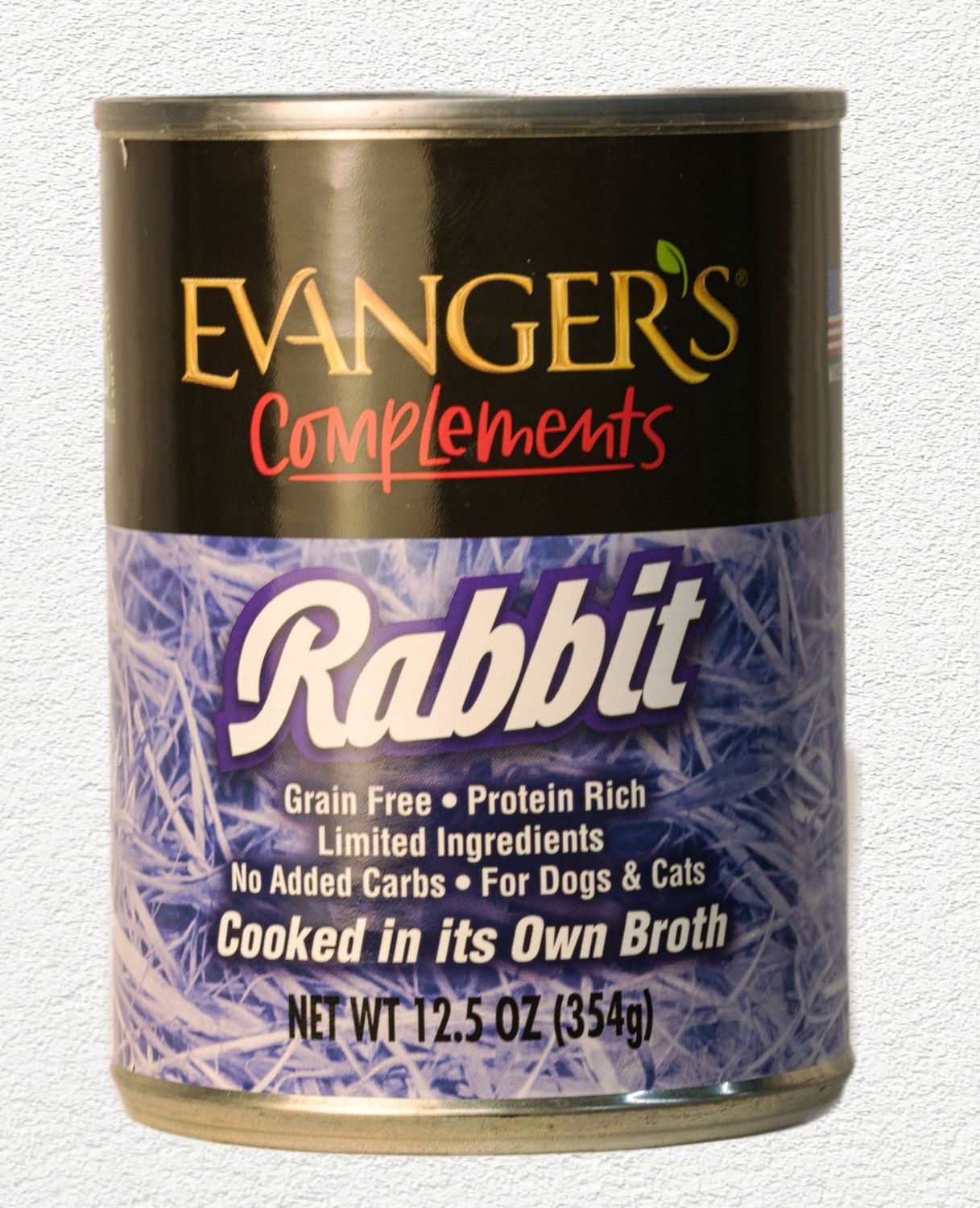 Evanger's Grain-Free Rabbit Canned Dog & Cat Food, 12.8 oz