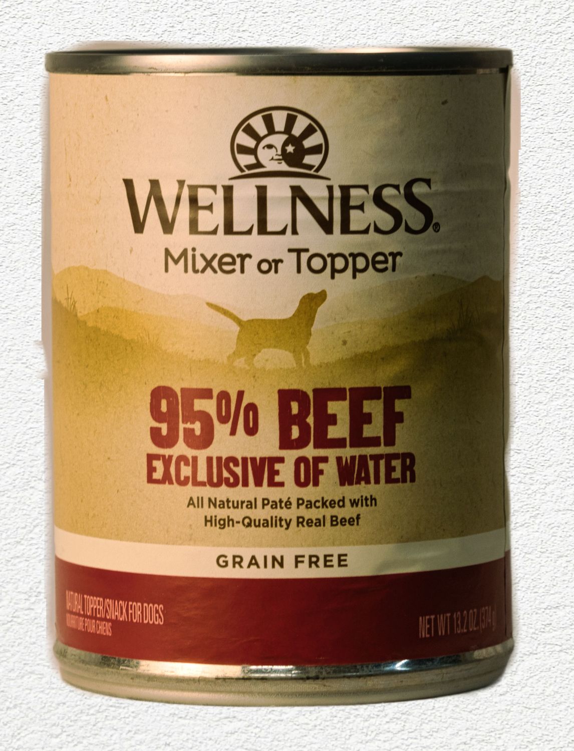 Wellness CORE 95% Beef Natural Grain Free Wet Dog Food, 13.2 oz