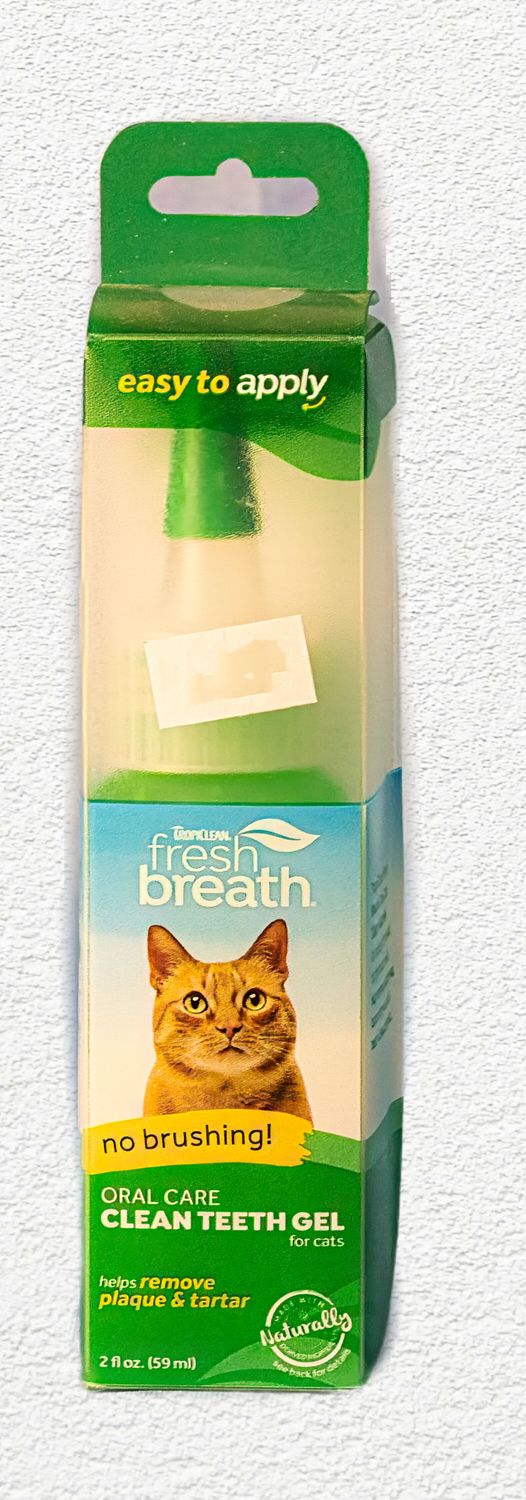 TropiClean Fresh Breath Clean Teeth Gel for Cats, 2 oz