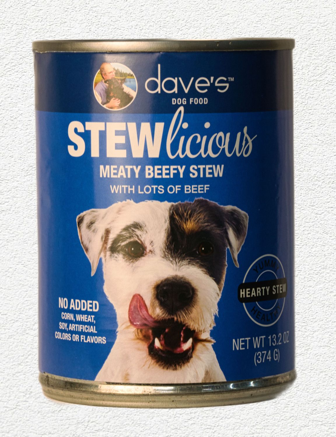 Dave's Stewlicious Meaty Beef Stew Canned Dog Food, 13oz