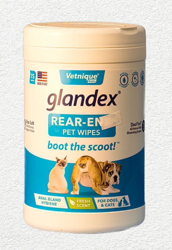 Glandex Anal Gland & Hygienic Pet Wipes, 75 Ct
