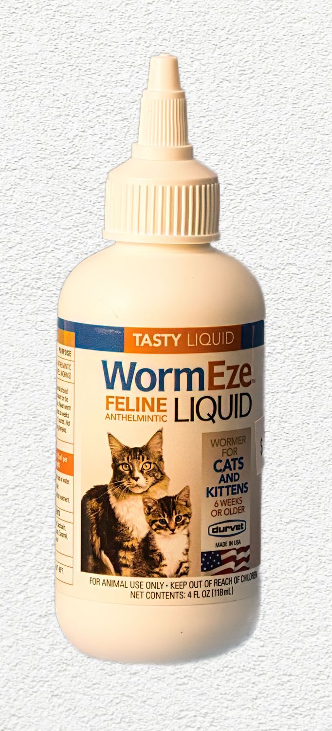 Durvet WormEze Liquid for Cats and Kittens - 4 oz