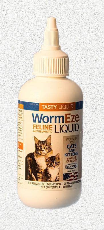 Durvet WormEze Liquid for Cats and Kittens - 4 oz
