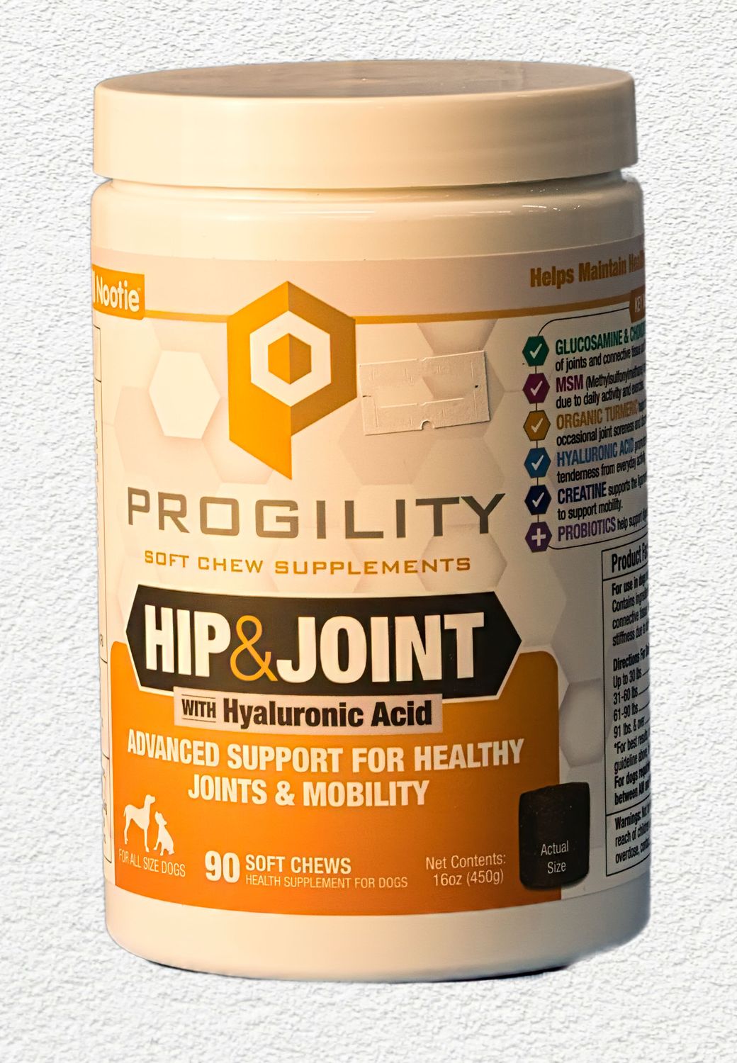 Nootie Progility Hip & Joint Soft Chew Dog Supplement - 90 Ct