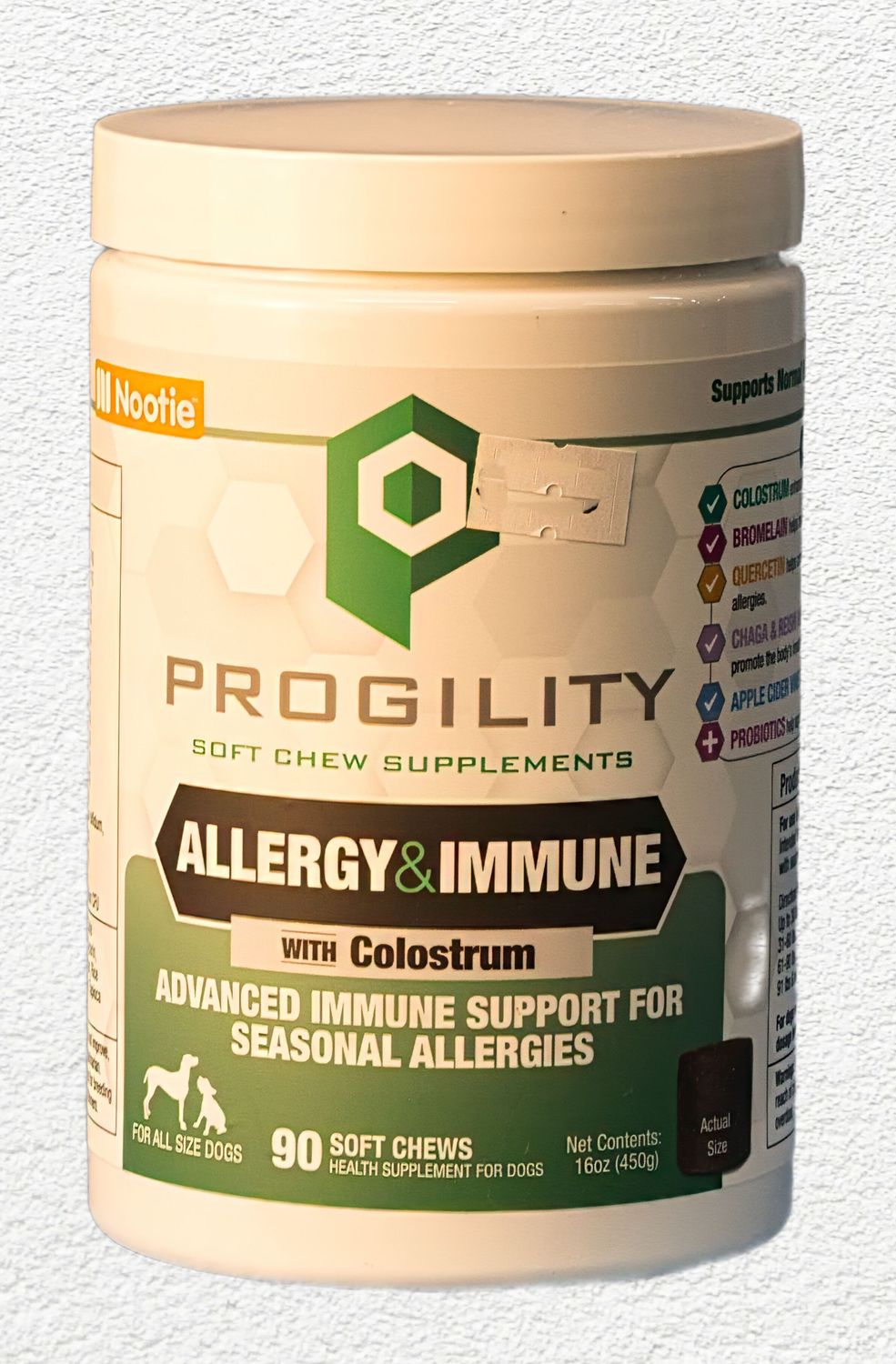Nootie Progility Allergy & Immune Soft Chew Supplements for Dogs - 90 Ct Nootie Progility Allergy & Immune Soft Chew Supplements for Dogs - 90 Ct