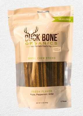 Buck Bone Antlers Dental Chews 6" 12ct