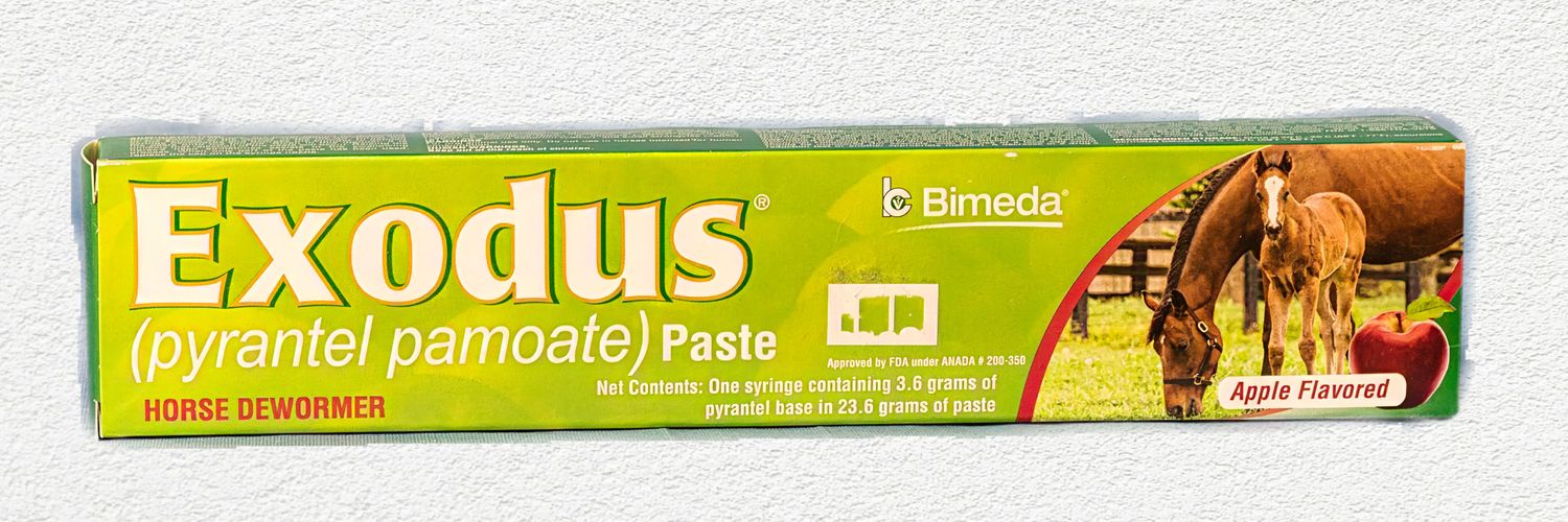 Exodus Paste (Pyrantel Pamoate) 23.6g - Apple Flavored