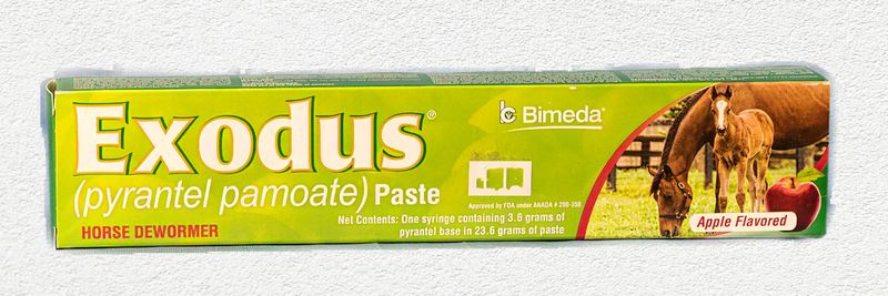 Exodus Paste (Pyrantel Pamoate) 23.6g - Apple Flavored